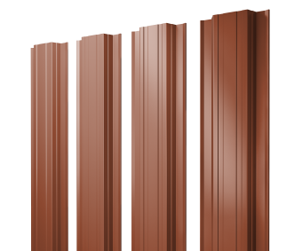 фото Штакетник Прямоугольный с прямым резом 0,45 Drap TR RAL 8004 терракота Центр Кровли картинка Штакетник Прямоугольный с прямым резом 0,45 Drap TR RAL 8004 терракота Центр Кровли