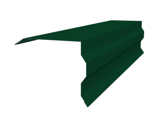 фото Планка торцевая фигурная 100х85 0,45 PE-Double с пленкой RAL 6005 зеленый мох (3м) Центр Кровли картинка Планка торцевая фигурная 100х85 0,45 PE-Double с пленкой RAL 6005 зеленый мох (3м) Центр Кровли