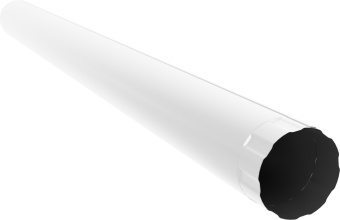 картинка Труба круглая Optima 150 мм 1м RAL 9003 Центр Кровли
