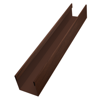 картинка Стойка жалюзи Milan Slim 0,45 Print Elite Choco Wood TwinColor (2,5м) Центр Кровли
