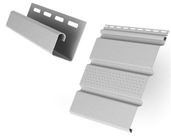 фото Комплект Софит Grand Line Classic частично перфорированный 1,5м белый (16шт) и Профиль J Grand Line Standart 1,5м белый (18шт) Центр Кровли картинка Комплект Софит Grand Line Classic частично перфорированный 1,5м белый (16шт) и Профиль J Grand Line Standart 1,5м белый (18шт) Центр Кровли