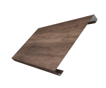 картинка Ламель лицевая 200 забора жалюзи Texas 0,45 Print Premium с пленкой Almond Wood Fresh Центр Кровли