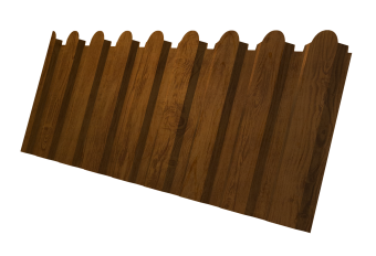 картинка Профнастил С20A фигурный 0,45 Print-Double Elite Golden Wood Центр Кровли