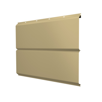 фото ЭкоБрус new 0,45 PE с пленкой RAL 1014 слоновая кость Центр Кровли картинка ЭкоБрус new 0,45 PE с пленкой RAL 1014 слоновая кость Центр Кровли