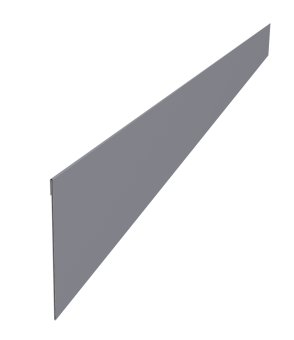 картинка Ламель забора жалюзи Palermo стартовая/финишная для калиток и ворот 0,45 Drap TX RAL 7004 сигнальный серый Центр Кровли