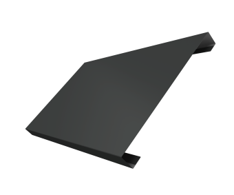 картинка Ламель лицевая 200 забора жалюзи Texas 0,5 Satin с пленкой RAL 7016 антрацитово-серый Центр Кровли