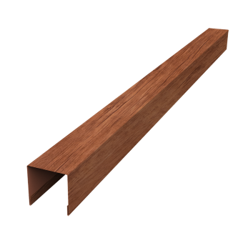 картинка Планка вертикальная лицевая для забора жалюзи Palermo 0,45 Print Premium Rowan Fresh TwinColor (1,8м) Центр Кровли