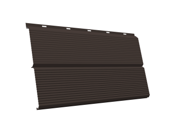 картинка ЭкоБрус 0,345 Gofr Grand Line 0,5 Satin RR 32 темно-коричневый Центр Кровли