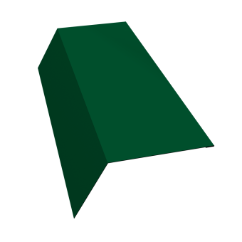 картинка Планка карнизная 120х80 Grand Line 0,5 Сатин с пленкой RAL 6005 зеленый мох (3м) Центр Кровли