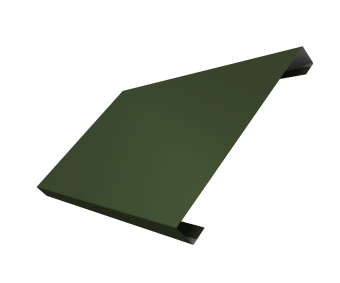 картинка Ламель лицевая 200 забора жалюзи Texas 0,5 Satin Matt TX RAL 6020 хромовая зелень Центр Кровли