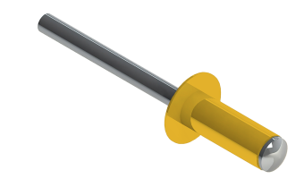 картинка Заклёпка вытяжная Daxmer 4,0х10 (1000шт) алюм/сталь RAL 1018 Центр Кровли