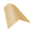Планка конька фигурного 150x150 0,45 PE с пленкой RAL 1014 слоновая кость (3м) Центр Кровли
