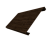 Ламель лицевая 200 забора жалюзи Texas 0,45 Print-Double Elite с пленкой Antique Wood Центр Кровли