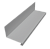 Планка примыкание нижнее к трубе для Кликфальц Pro 0,45 PE с пленкой RAL 9006 бело-алюминиевый (2м) Центр Кровли