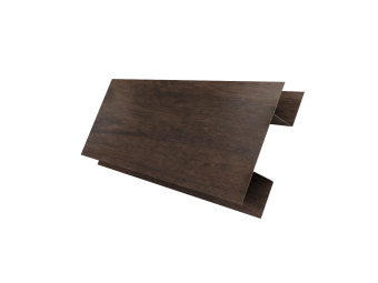 картинка Планка H-образная Экобрус 0,45 Print Elite с пленкой Antique Wood TwinColor (3м) Центр Кровли