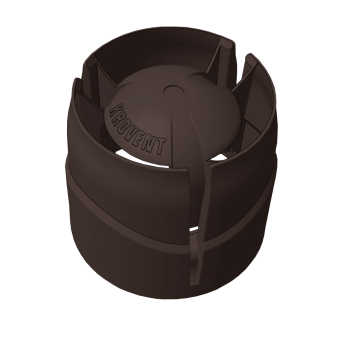 картинка Колпак Krovent Hupcap 110 new коричневый Центр Кровли