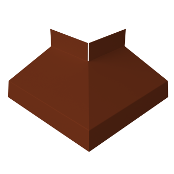 фото Угол отлива внешний 50 0,45 PE с пленкой RAL 3009 оксидно-красный Центр Кровли картинка Угол отлива внешний 50 0,45 PE с пленкой RAL 3009 оксидно-красный Центр Кровли