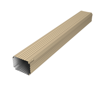 картинка Труба гофрированная Vortex Lite 76х102х1000мм PE RAL 1014 слоновая кость Центр Кровли