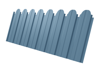 фото Профнастил C10B фигурный 0,45 Drap TX RAL 5024 пастельно-синий Центр Кровли картинка Профнастил C10B фигурный 0,45 Drap TX RAL 5024 пастельно-синий Центр Кровли