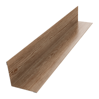 картинка Угол внутренний 70х70 0,45 Print Elite White Wood TwinColor (2м) Центр Кровли