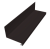 Планка примыкание нижнее к трубе для Кликфальц Pro 0,45 Drap TR RAL 9005 черный (3м) Центр Кровли