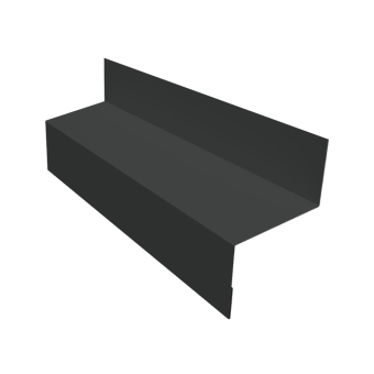 картинка Отлив межэтажный 45 0,5 GreenCoat Pural BT, matt RR2H3 (RAL 7016 антрацитово-серый) (2м) Центр Кровли
