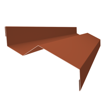 фото Планка примыкания внакладку 25х17х35х17 Grand Line 0,5 Сатин матовый RAL 8004 терракота (3м) Центр Кровли картинка Планка примыкания внакладку 25х17х35х17 Grand Line 0,5 Сатин матовый RAL 8004 терракота (3м) Центр Кровли