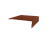 Планка мансардная 0,5 PurLite Matt RAL 8004 терракота (2м) Центр Кровли
