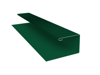 картинка Планка П-образная Экобрус Grand Line 0,45 PE-Double с пленкой RAL 6005 зеленый мох (3м) Центр Кровли