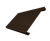 Ламель лицевая 200 забора жалюзи Texas 0,45 Print Elite с пленкой Coffee Wood TwinColor Центр Кровли