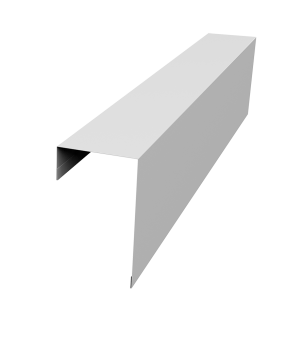 картинка Планка торцевая фасадная фальц 65мм 0,5 Satin с пленкой RAL 7004 сигнальный серый (2м) Центр Кровли