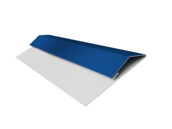 картинка Планка стартово-финишная Экобрус Grand Line 0,45 PE с пленкой RAL 5005 сигнальный синий (2м) Центр Кровли