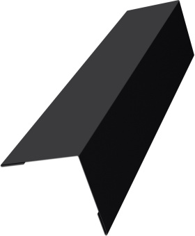 картинка Угол внешний 30х30 Grand Line 0,45 Drap ТХ двухсторонний RAL 9005 черный (3м) Центр Кровли