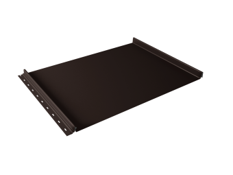 картинка Кликфальц Grand Line 0,5 PurPro Matt 275 с пленкой на замках RAL 8017 шоколад Центр Кровли