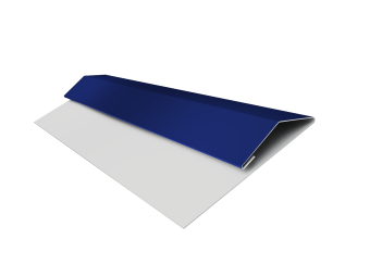 картинка Планка стартово-финишная Экобрус Grand Line 0,45 PE с пленкой RAL 5002 ультрамариново-синий (2м) Центр Кровли