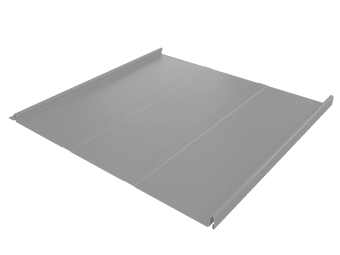 картинка Фальц двойной стоячий Line Grand Line 0,5 Satin с пленкой на замках RAL 9006 бело-алюминиевый Центр Кровли