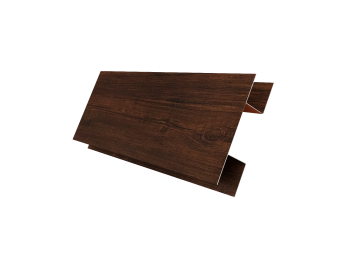 картинка Планка H-образная стыковочная сложная 0,45 Print Premium Cherry Wood Dark FTC (2м) Центр Кровли