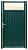 Калитка Estet Plus 2,4х1 RAL 6005/1014 Центр Кровли