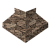 Угол отлива внешний 50 0,45 Print Elite с пленкой King Stone TwinColor Центр Кровли