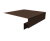 Планка околооконная сложная 200х50х18 (j-фаска) 0,5 Atlas X с пленкой RAL 8017 шоколад (3м) Центр Кровли