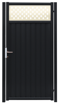 картинка Калитка Estet Plus 2,4х1 RAL 7024/1014 Центр Кровли