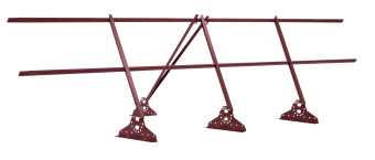 картинка Ограждение кровельное на фальц Grand Line 0,9х3 RAL 3005 Центр Кровли
