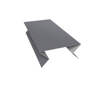 картинка Планка угла внешнего составная нижняя 0,5 Satin с пленкой RAL 7004 сигнальный серый (3м) Центр Кровли