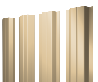 картинка Штакетник П-образный A с прямым резом 0,45 PE RAL 1014 слоновая кость Центр Кровли