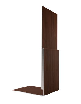 картинка Планка приемная оконная 0,45 Print Elite Choco Wood TwinColor (2м) Центр Кровли
