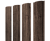 Штакетник Полукруглый Slim с прямым резом 0,45 Print Premium Almond Wood Fresh Центр Кровли