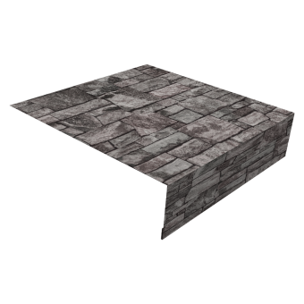 картинка Планка околооконная простая 200х50 0,45 Print Elite Fine Stone TwinColor (3м) Центр Кровли