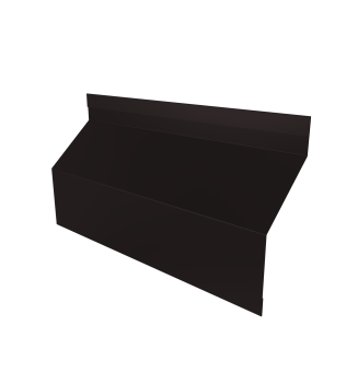 картинка Ламель забора жалюзи Milan Slim стартовая/финишная для калиток и ворот 0,5 Satin Matt TX RAL 9005 черный Центр Кровли