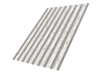 картинка Профнастил С20A 0,45 Print Elite Snow Wood TwinColor Центр Кровли