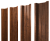Штакетник П-образный В с прямым резом 0,45 Print-Double Premium Golden Wood Fresh Центр Кровли